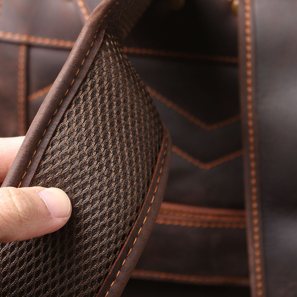 Men's Vintage Leather Backpack |  Full Grain Leather | Daypack
