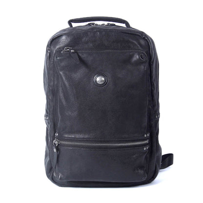 Men's Vintage Leather Backpack |  Italian Full Grain Leather | Laptop Daypack