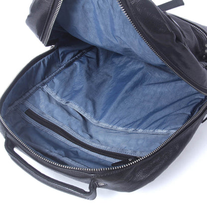 Men's Vintage Leather Backpack |  Italian Full Grain Leather | Laptop Daypack
