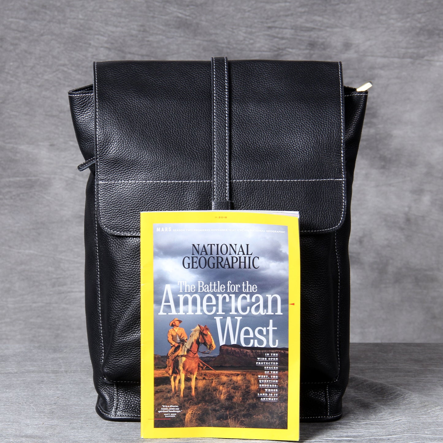 Men's Vintage Leather Backpack |  Full Grain Leather | Daypack