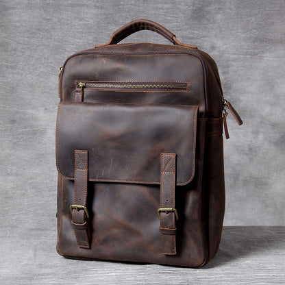 Men's Leather Backpack |  Full Grain Leather | Daypack