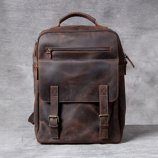Men's Leather Backpack |  Full Grain Leather | Daypack