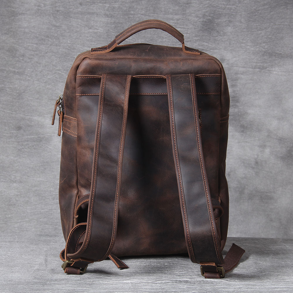 Men's Leather Backpack |  Full Grain Leather | Daypack