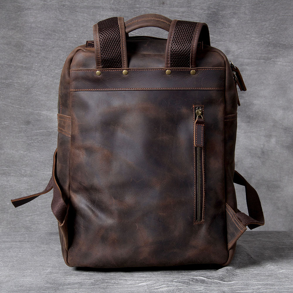 Men's Leather Backpack |  Full Grain Leather | Daypack