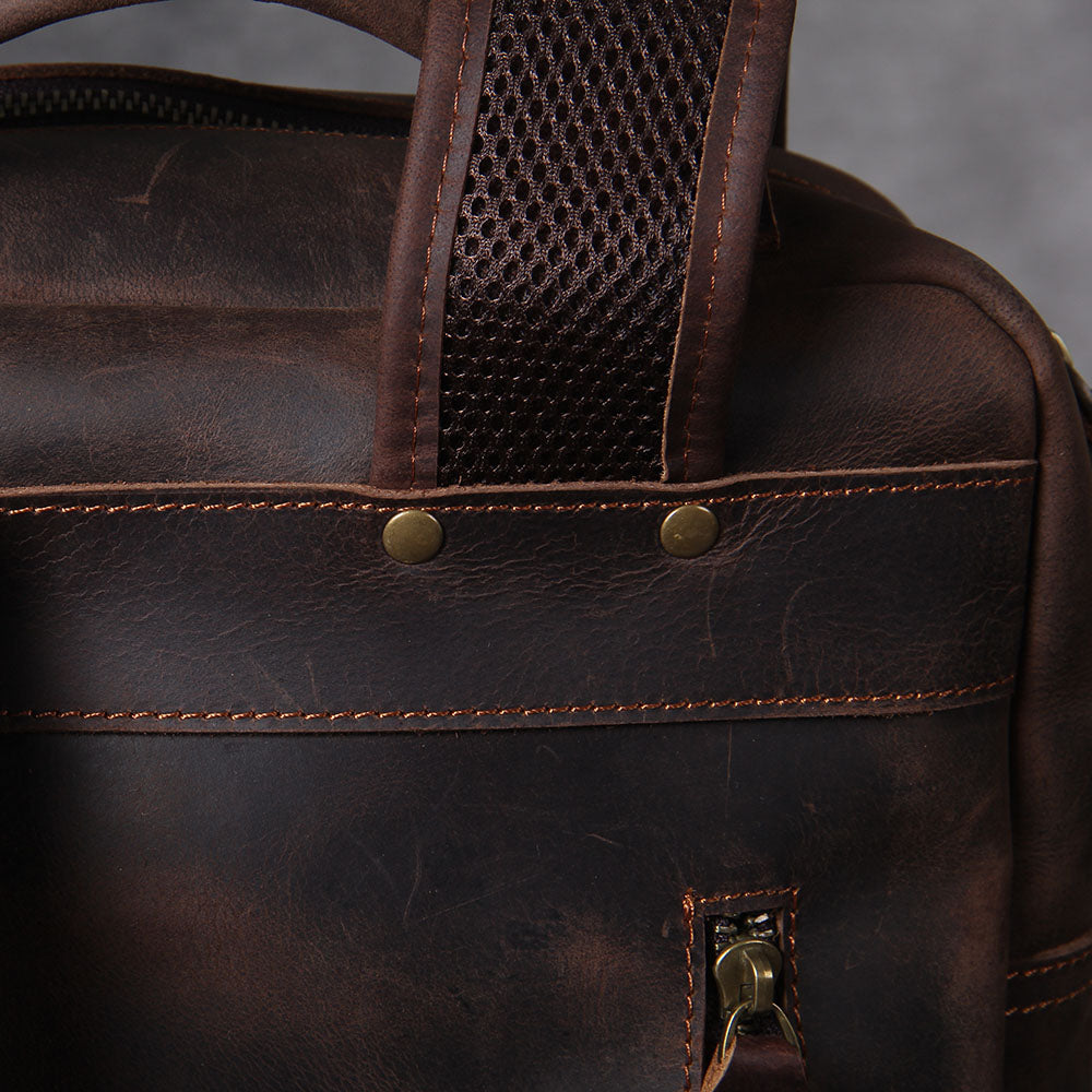 Men's Leather Backpack |  Full Grain Leather | Daypack