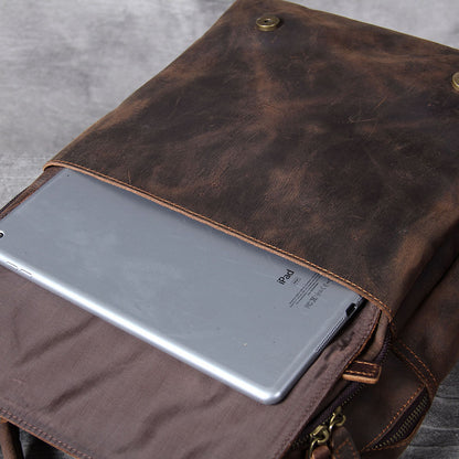 Men's Leather Backpack |  Full Grain Leather | Daypack