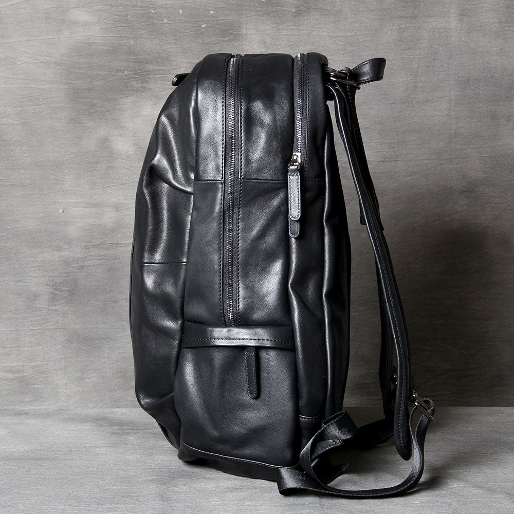 Men's Vintage Leather Backpack | Full Grain Leather | Laptop Daypack