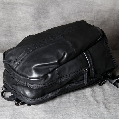 Men's Vintage Leather Backpack | Full Grain Leather | Laptop Daypack