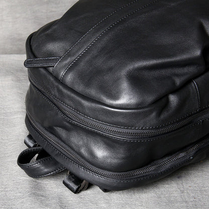 Men's Vintage Leather Backpack | Full Grain Leather | Laptop Daypack