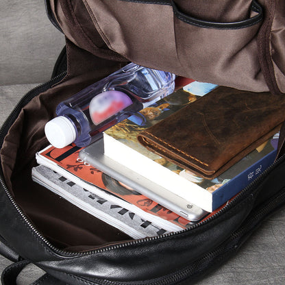 Men's Vintage Leather Backpack | Full Grain Leather | Laptop Daypack