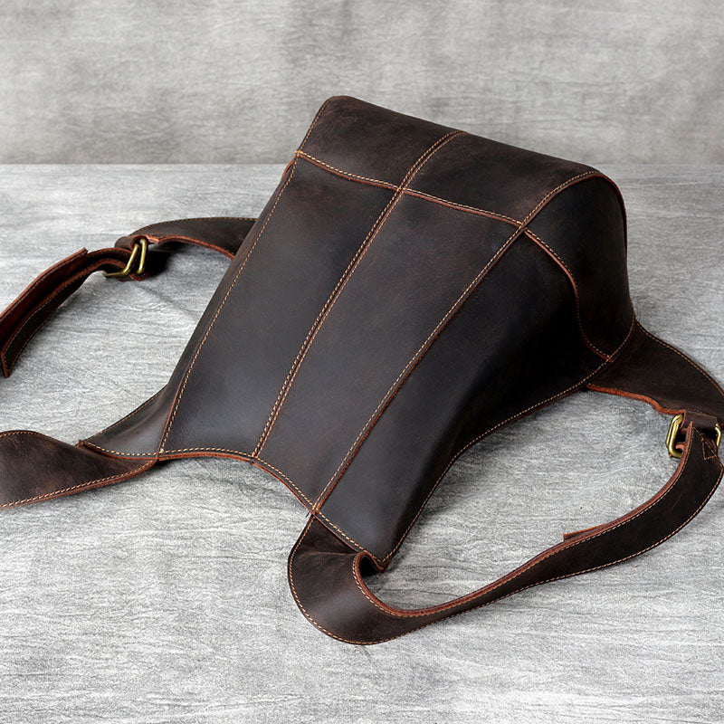 Men's Leather Backpack |  Full Grain Leather | Stylish Daypack