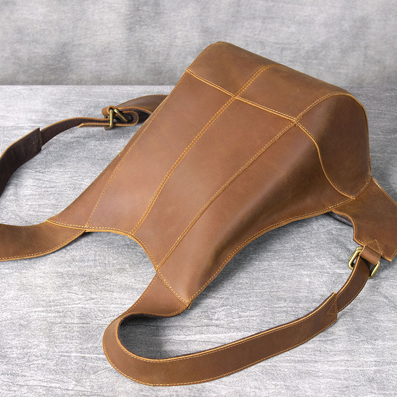 Men's Leather Backpack |  Full Grain Leather | Stylish Daypack