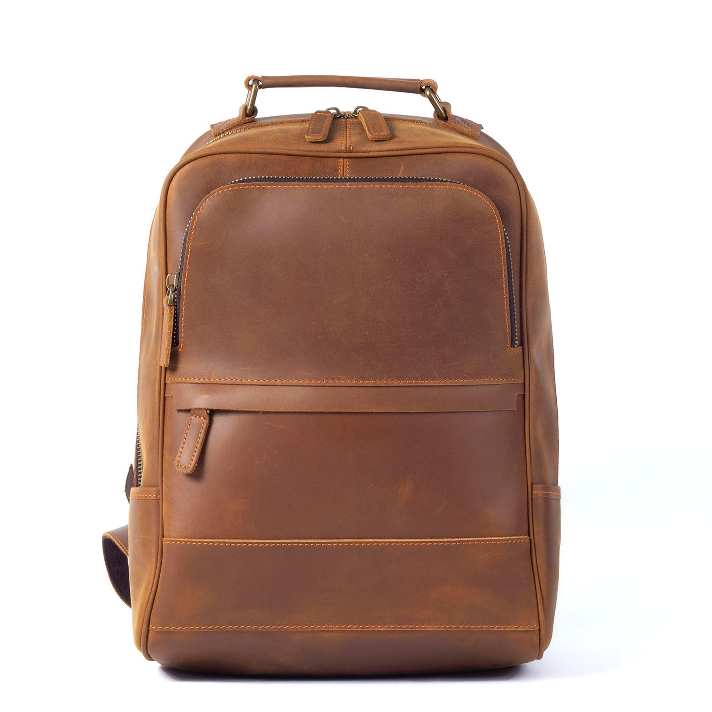 Men's Vintage Leather Backpack |  Full Grain Leather | Laptop Daypack
