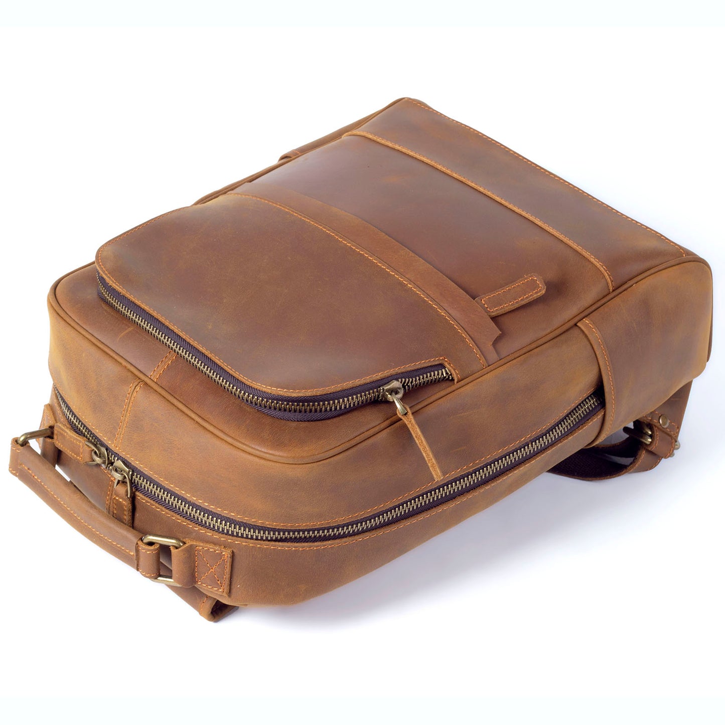 Men's Vintage Leather Backpack |  Full Grain Leather | Laptop Daypack