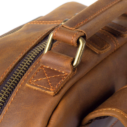 Men's Vintage Leather Backpack |  Full Grain Leather | Laptop Daypack