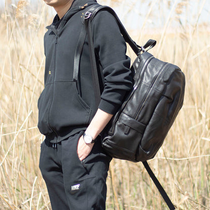 Men's Vintage Leather Backpack | Full Grain Leather | Laptop Daypack