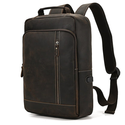Men's Vintage Leather Backpack |  Full Grain Leather | Daypack