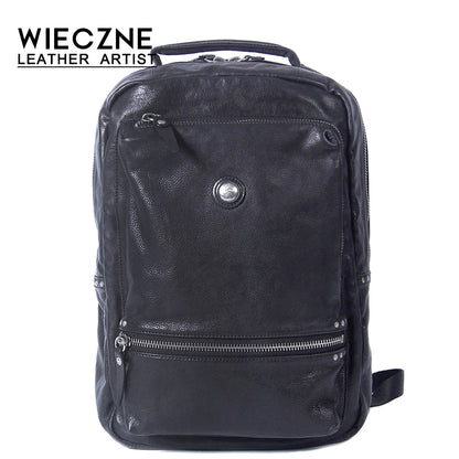 Men's Vintage Leather Backpack |  Italian Full Grain Leather | Laptop Daypack