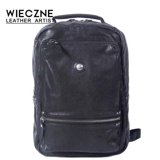 Men's Vintage Leather Backpack |  Italian Full Grain Leather | Laptop Daypack