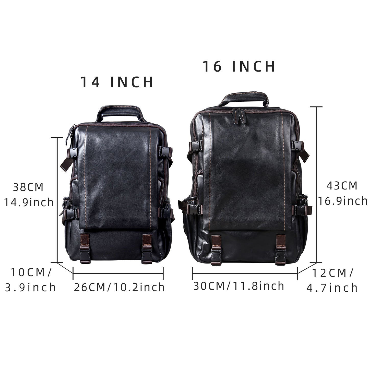 Men's Genuine Leather Backpack | Full Grain Daypack | Handmade