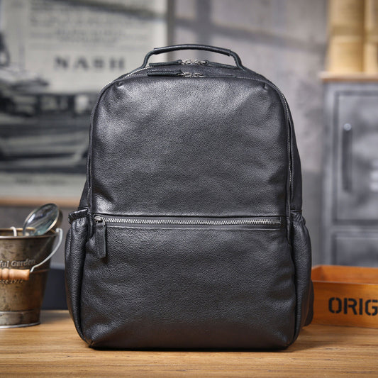 Men's Vintage Leather Backpack |  Italian Full Grain Leather | Daypack