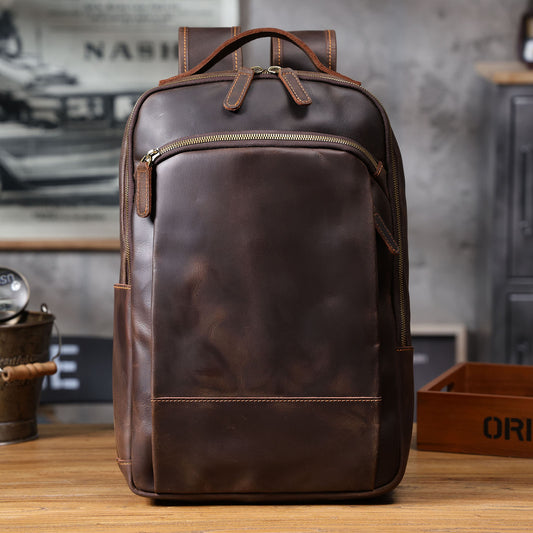 Genuine Leather Backpack For Men | Full Grain Leather | Handcrafted Daypack