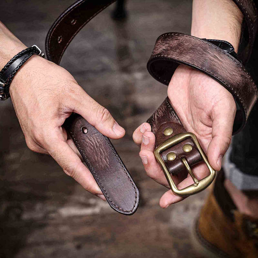 Genuine Leather Men's Belt | Full Grain | Handmade