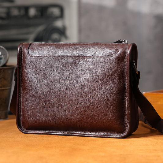 Men's Leather Shoulder Bags |  Full Grain Leather | Handmade