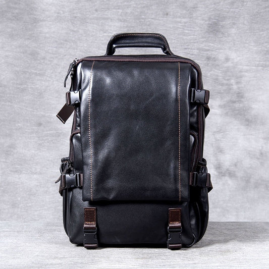Men's Genuine Leather Backpack | Full Grain Daypack | Handmade