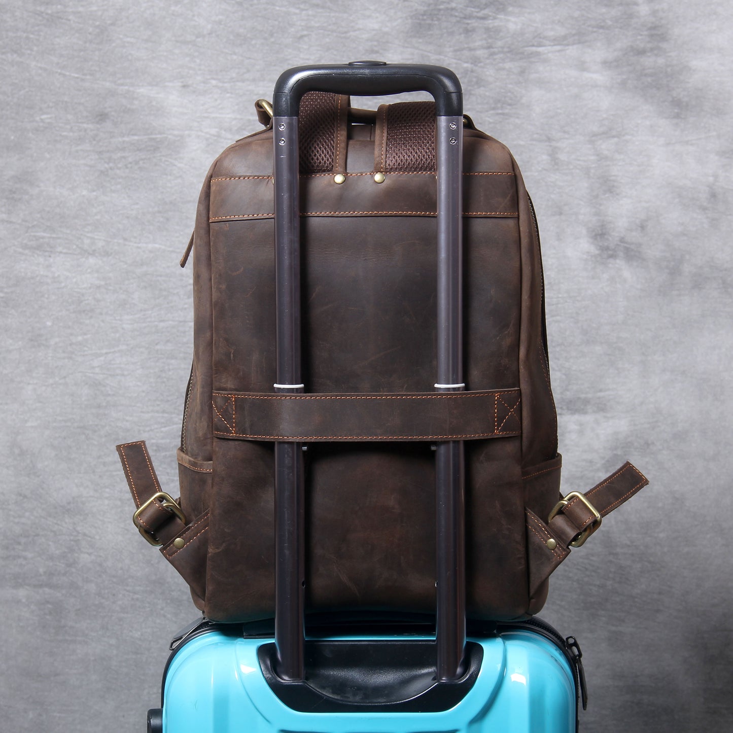 Men's Vintage Leather Backpack |  Full Grain Leather | Laptop Daypack